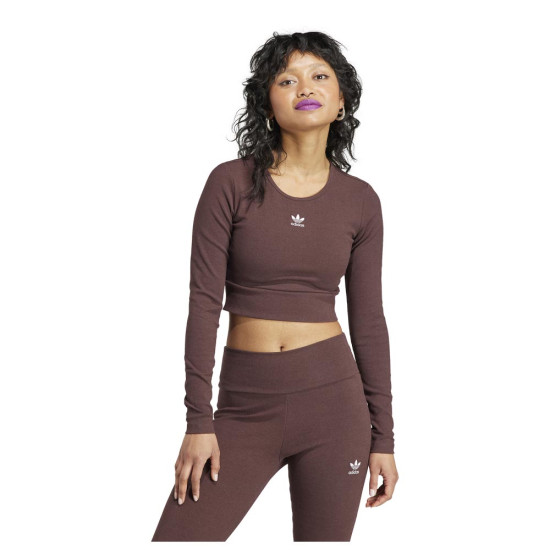 Adidas Γυναικεία μακρυμάνικη μπλούζα Essentials Rib Long Sleeve Tee